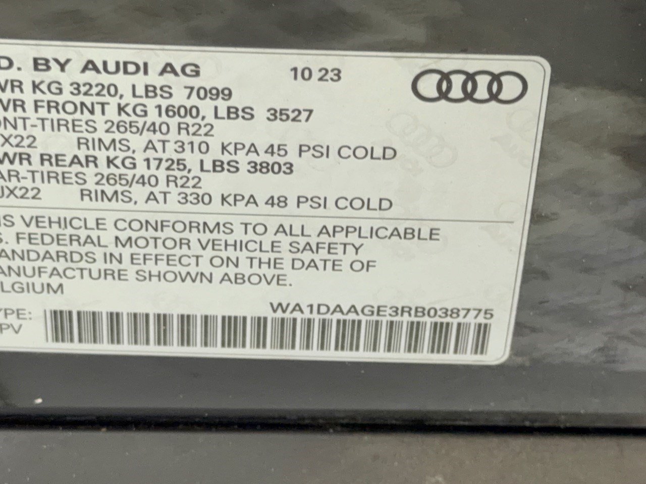 Used 2024 Audi Q8 e-tron Prestige AWD/4WD image 31