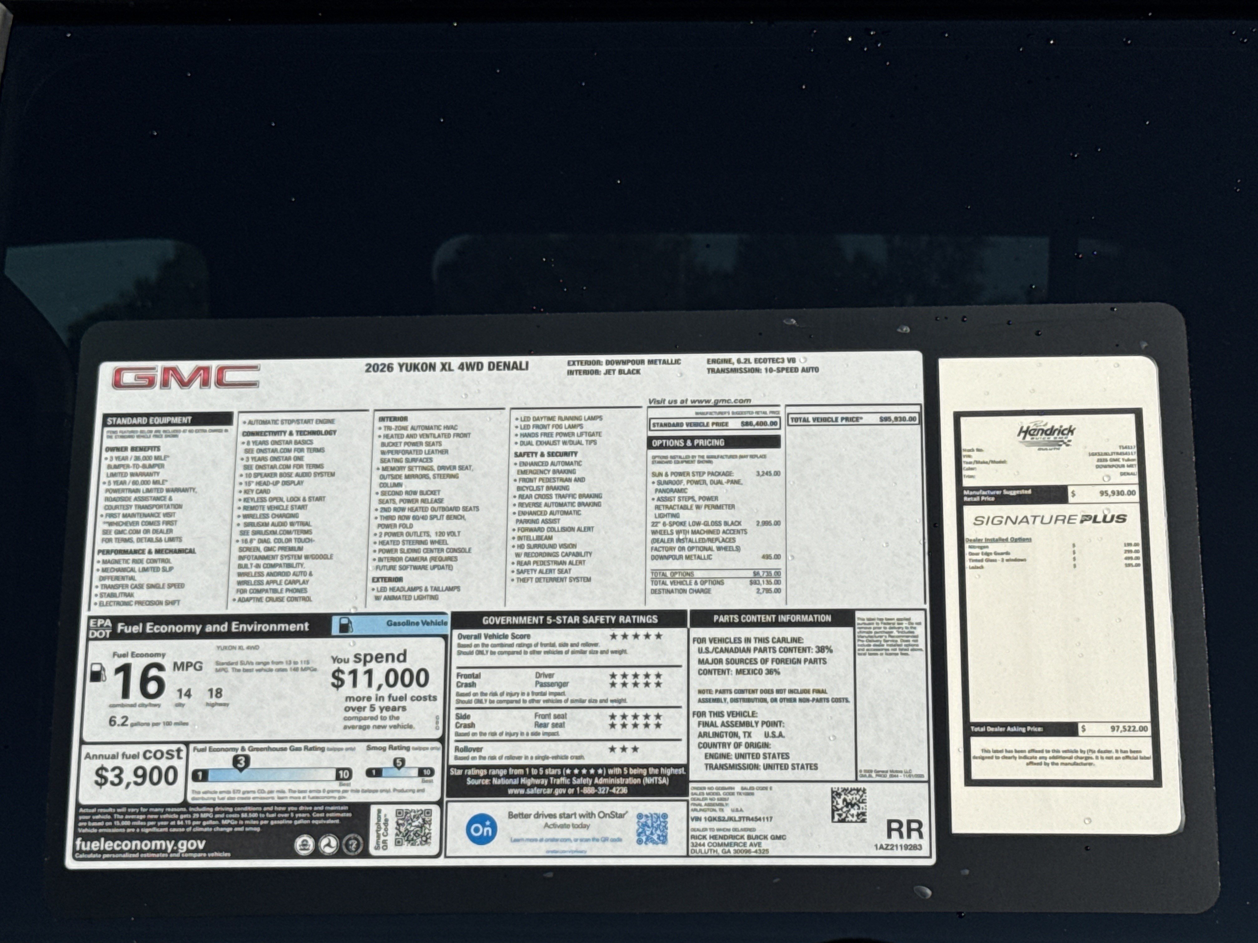 New 2026 GMC Yukon XL Denali w/ Sun & Power Step Package AWD/4WD image 41