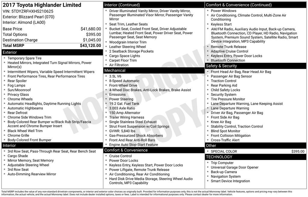 Used 2017 Toyota Highlander Limited image 6