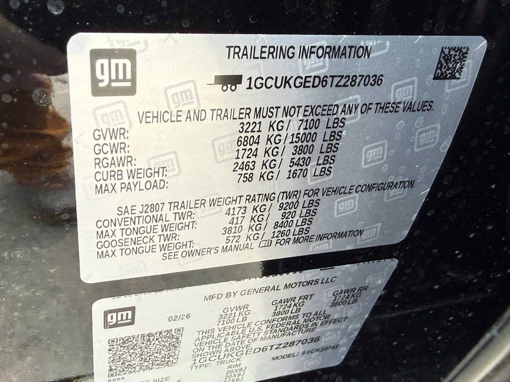 New 2026 Chevrolet Silverado 1500 LTZ w/ Z71 Off-Road Package AWD/4WD image 64
