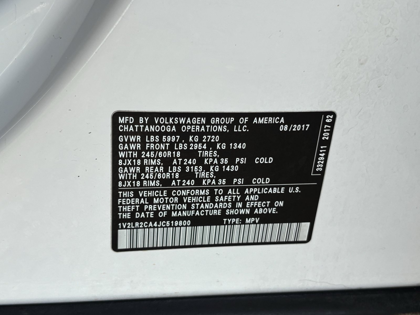 Used 2018 Volkswagen Atlas SE AWD/4WD image 34