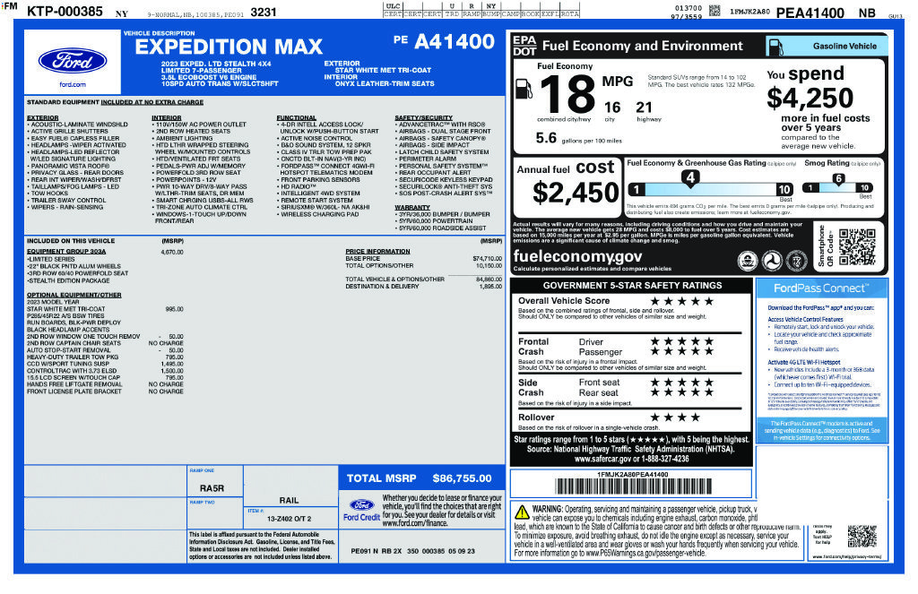 Used 2023 Ford Expedition Max Limited AWD/4WD image 46
