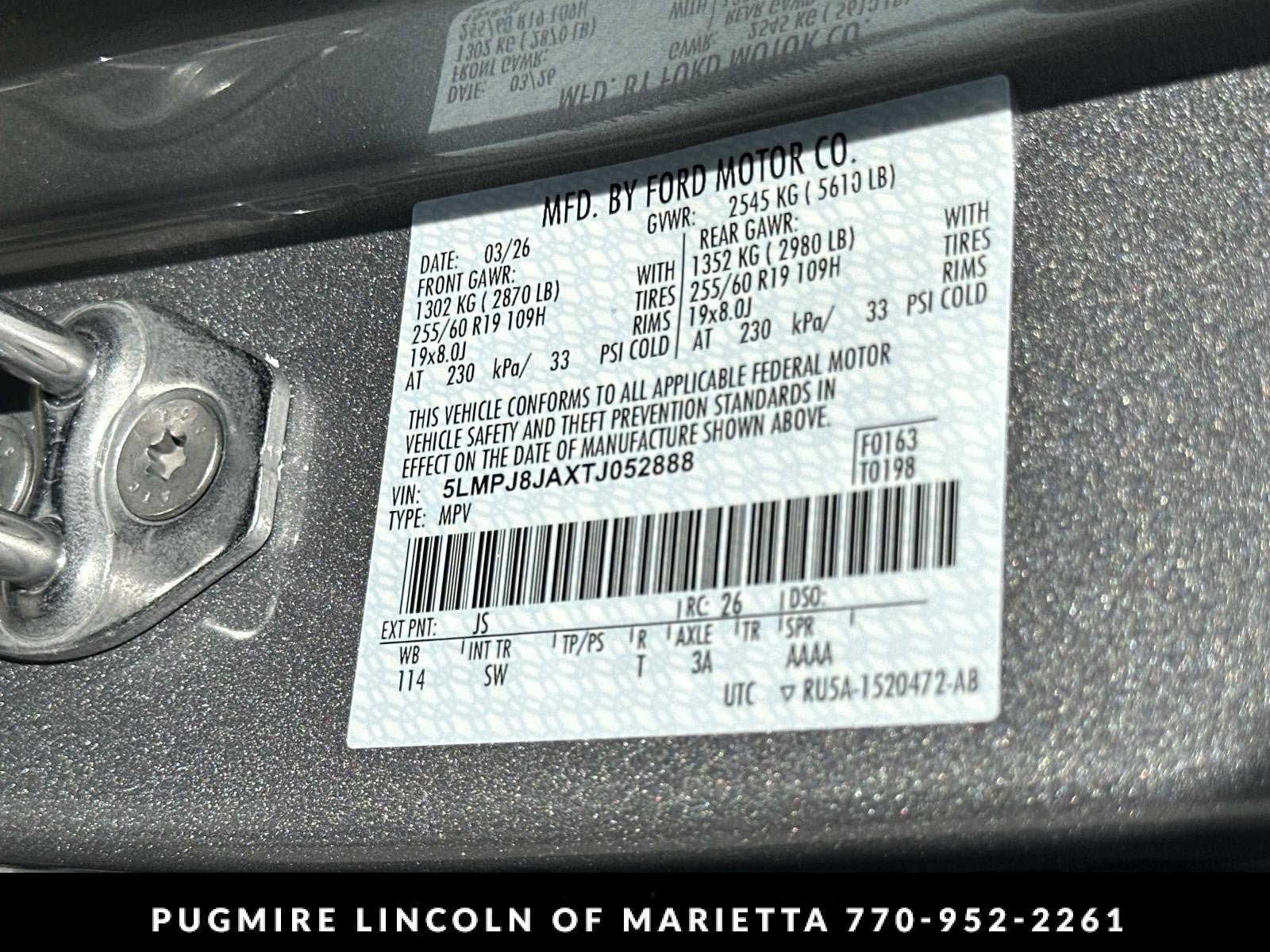 New 2026 Lincoln Nautilus Premier w/ Equipment Group 102A AWD/4WD image 37