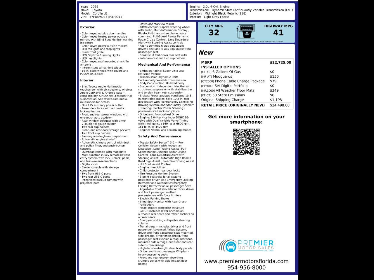 Used 2026 Toyota Corolla LE image 2