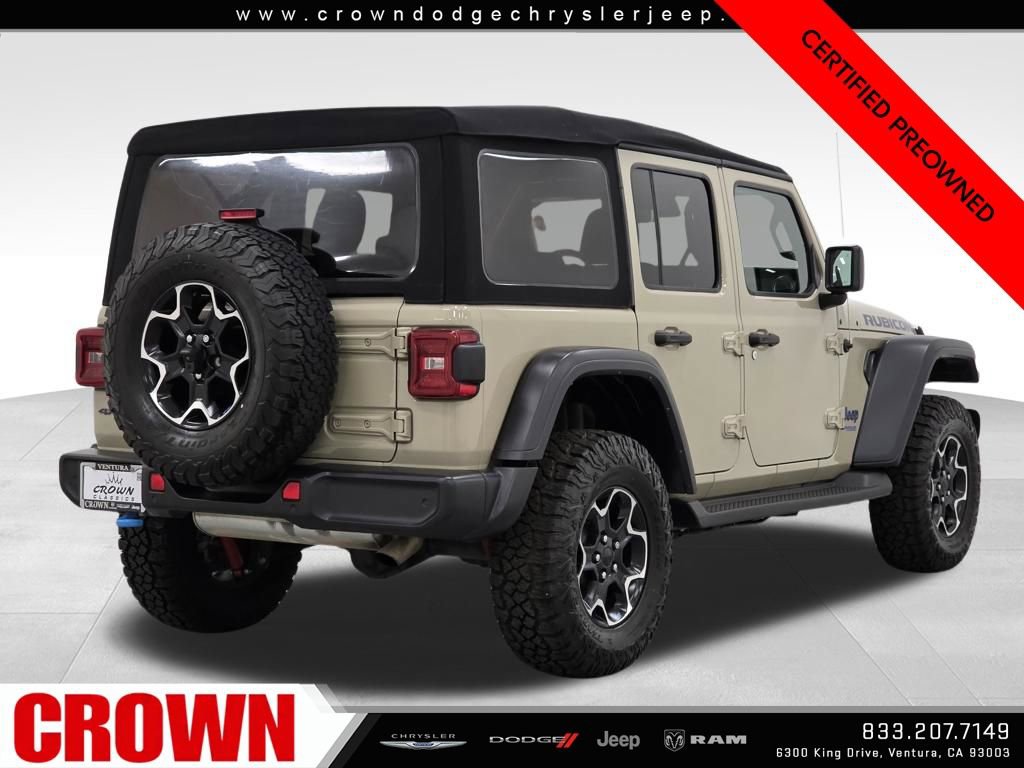 Certified 2022 Jeep Wrangler Unlimited Rubicon 4xe w/ Safety Group image 7