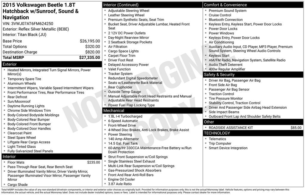 Used 2015 Volkswagen Beetle 1.8T image 39