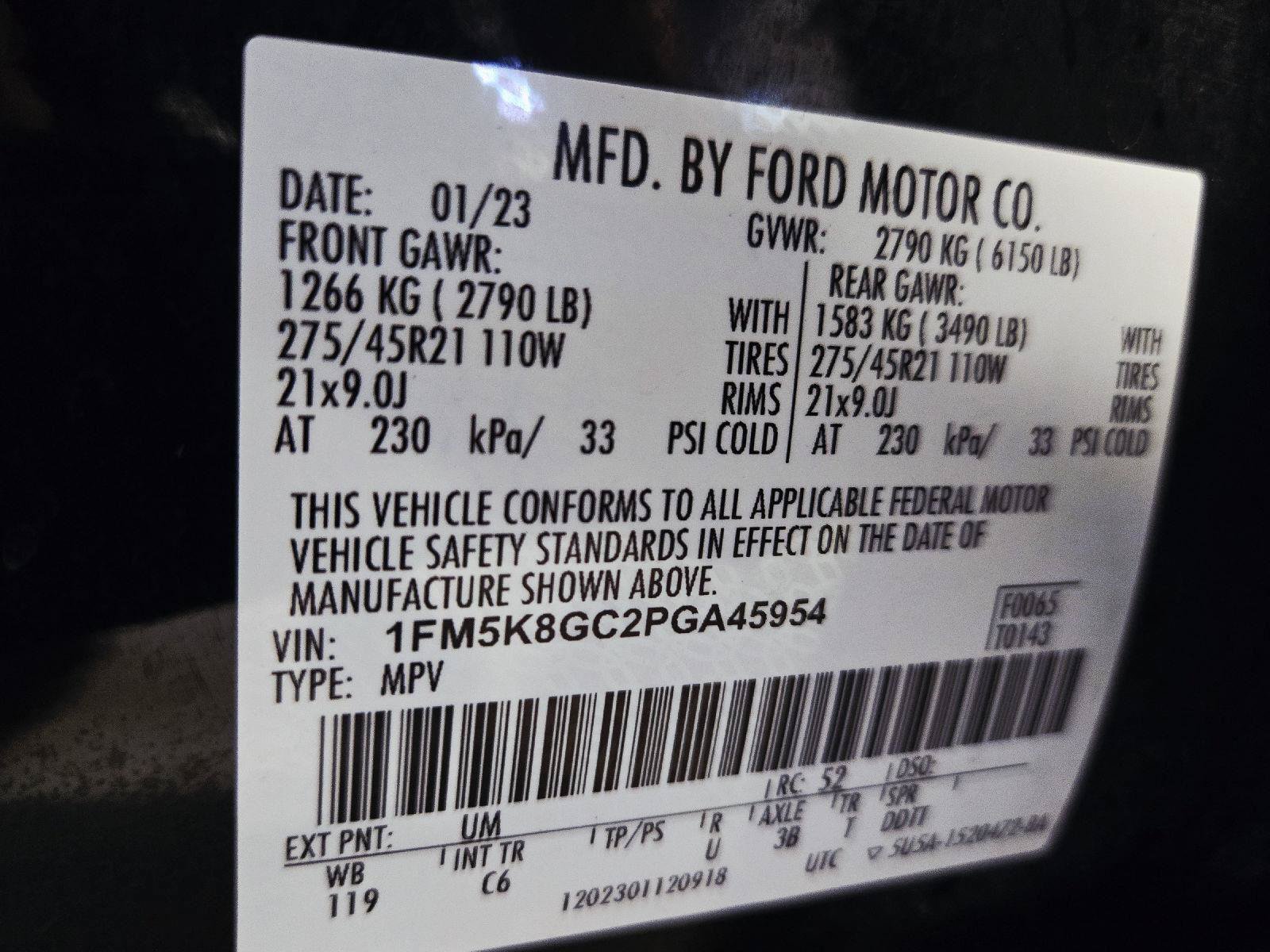 Used 2023 Ford Explorer ST w/ Equipment Group 401A AWD/4WD image 65