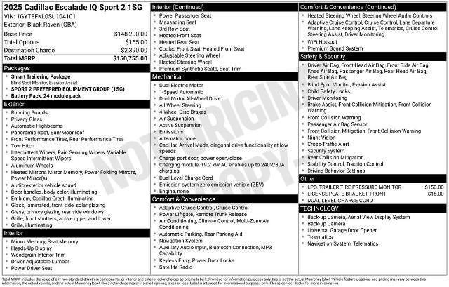 Certified 2025 Cadillac Escalade IQ Sport 2 AWD/4WD image 36