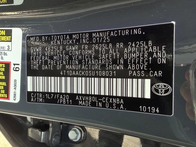 Certified 2025 Toyota Camry LE image 31