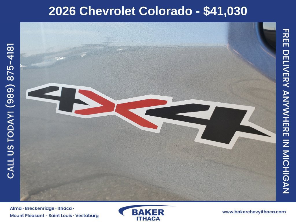 New 2026 Chevrolet Colorado W/T w/ WT Custom Package AWD/4WD image 5