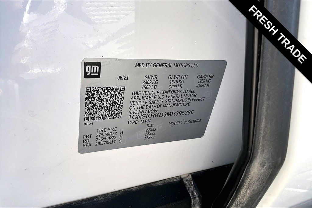 Used 2021 Chevrolet Tahoe RST w/ Rear Media and Nav Package AWD/4WD image 18