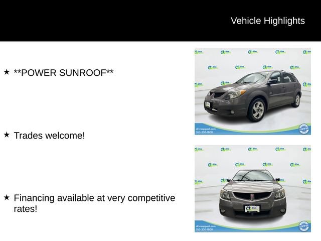 Used 2003 Pontiac Vibe w/ Power Group Value Package FWD image 12