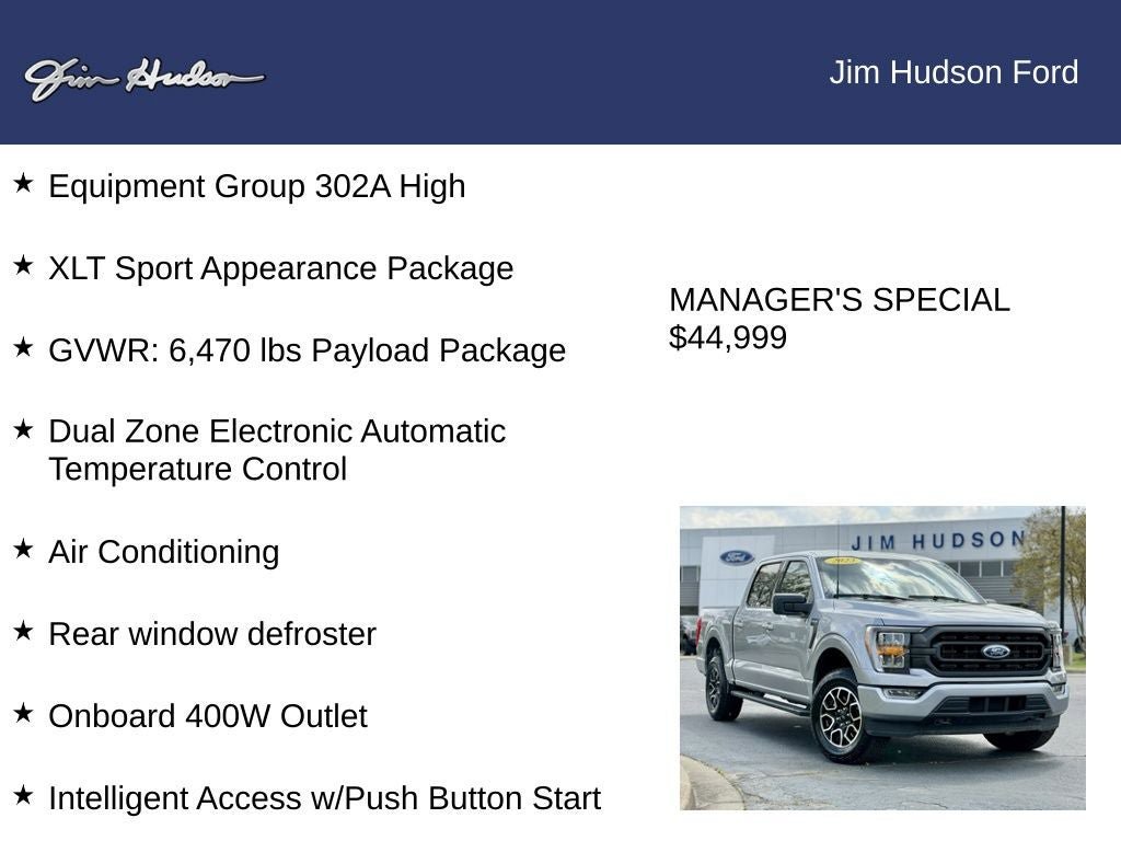Certified 2023 Ford F150 XLT w/ Equipment Group 302A High AWD/4WD image 12
