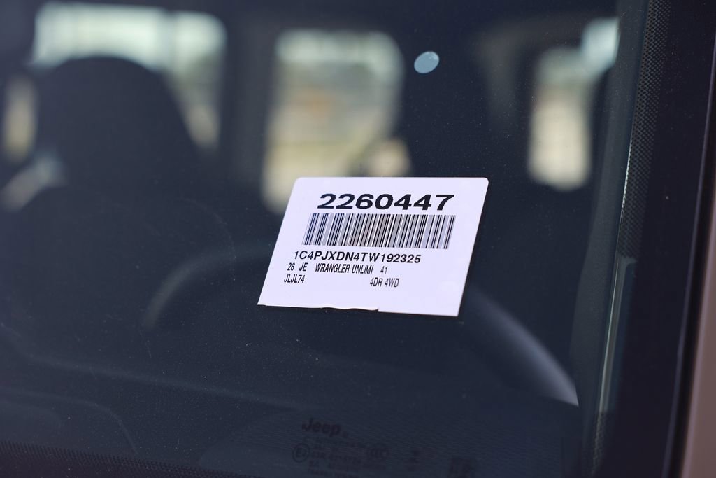 New 2026 Jeep Wrangler Unlimited Sport AWD/4WD image 37