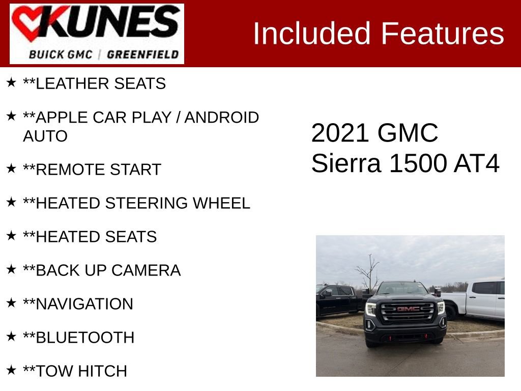 Used 2021 GMC Sierra 1500 AT4 w/ AT4 Value Package image 2