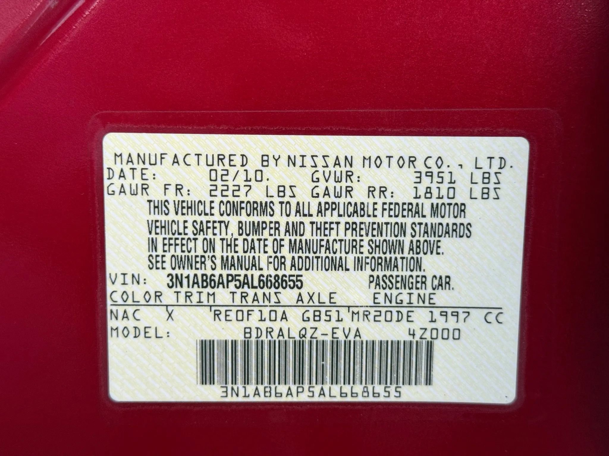 Used 2010 Nissan Sentra 2.0 FWD image 20