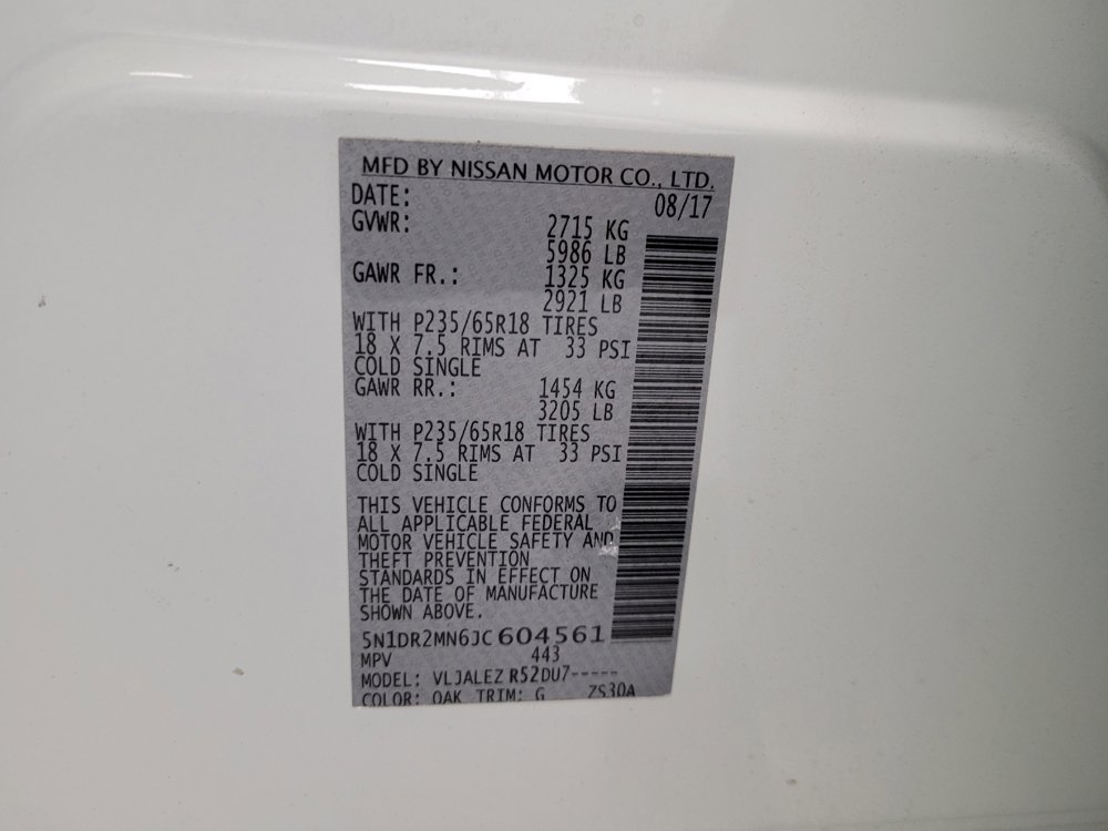 Used 2018 Nissan Pathfinder SV image 33