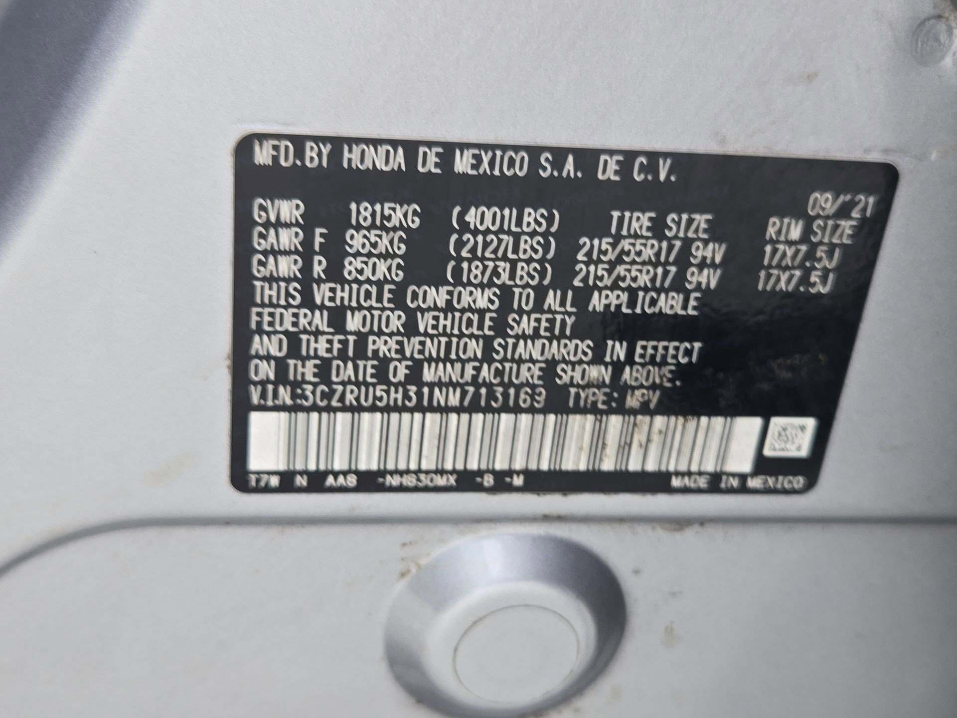 Used 2022 Honda HR-V LX image 29