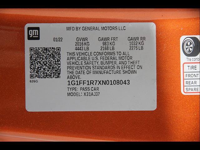 Used 2022 Chevrolet Camaro LT w/ Technology Package RWD image 22