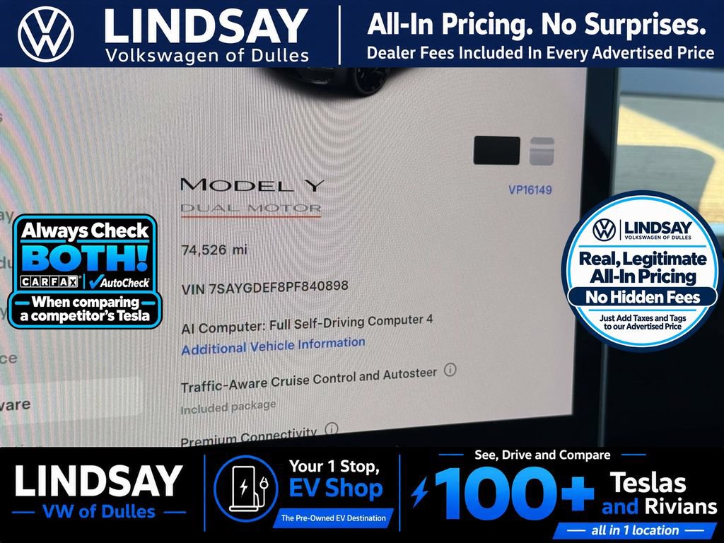 Used 2023 Tesla Model Y Performance AWD/4WD image 18