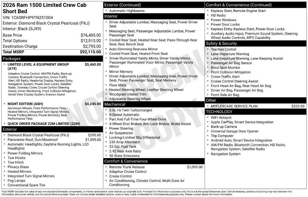 New 2026 RAM 1500 Limited AWD/4WD image 5