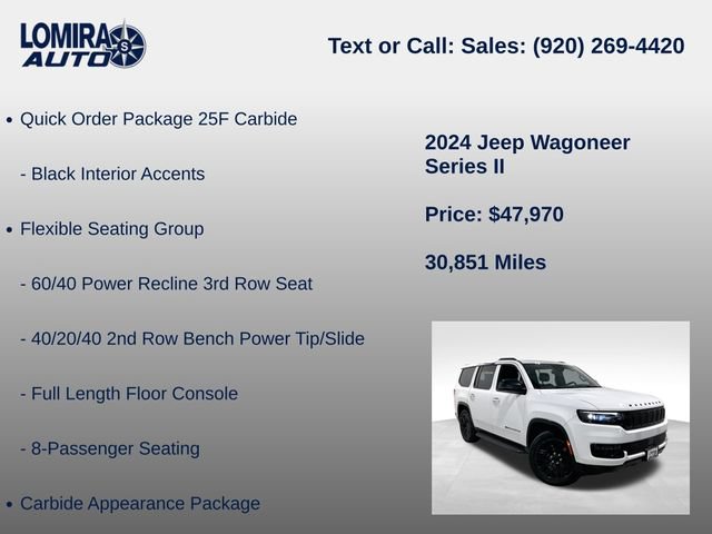 Used 2024 Jeep Wagoneer Series II AWD/4WD image 14