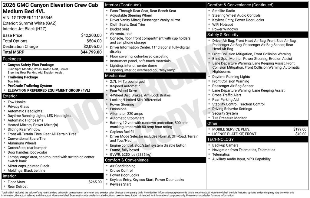 New 2026 GMC Canyon Elevation image 21