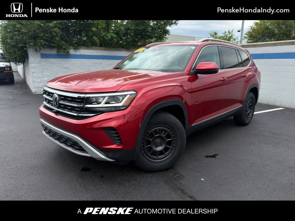 Used 2021 Volkswagen Atlas SEL Premium w/ MDO Package (Bench Seat)