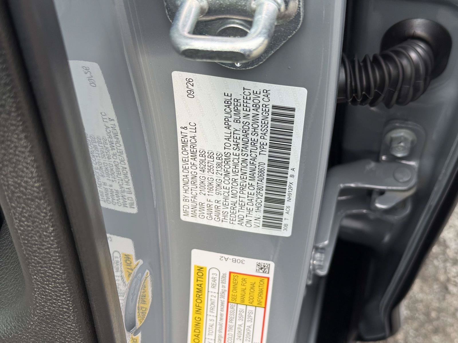 New 2026 Honda Accord Hybrid Touring image 20