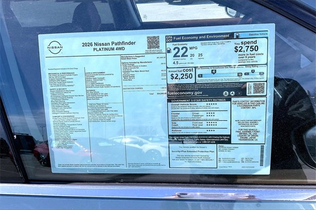 New 2026 Nissan Pathfinder Platinum image 13
