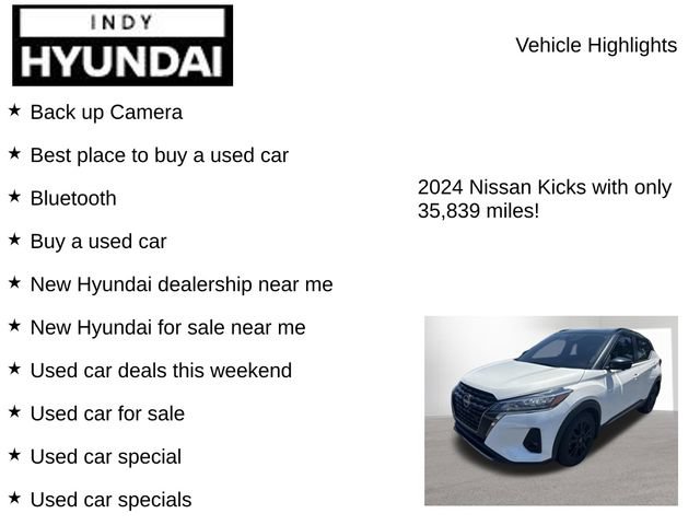 Used 2024 Nissan Kicks SR w/ SR Premium Package FWD image 8
