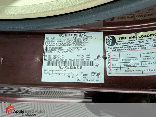 Used 2012 Ford Fusion SEL FWD image 42