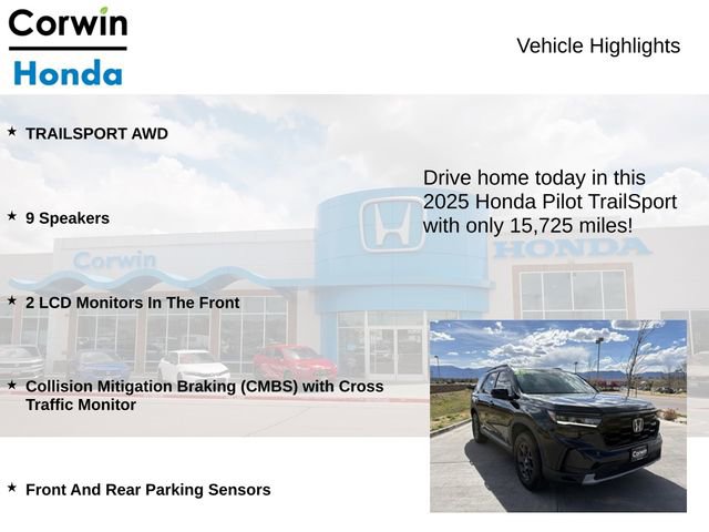 Used 2025 Honda Pilot TrailSport image 6