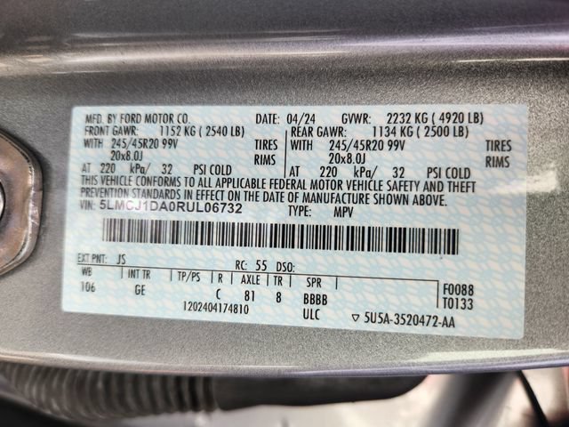 Certified 2024 Lincoln Corsair AWD w/ Equipment Group 102A image 27