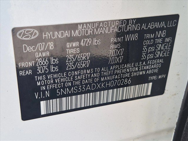 Used 2019 Hyundai Santa Fe SEL FWD image 23
