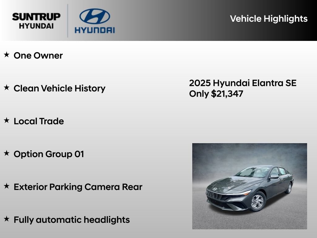 Used 2025 Hyundai Elantra SE FWD image 8