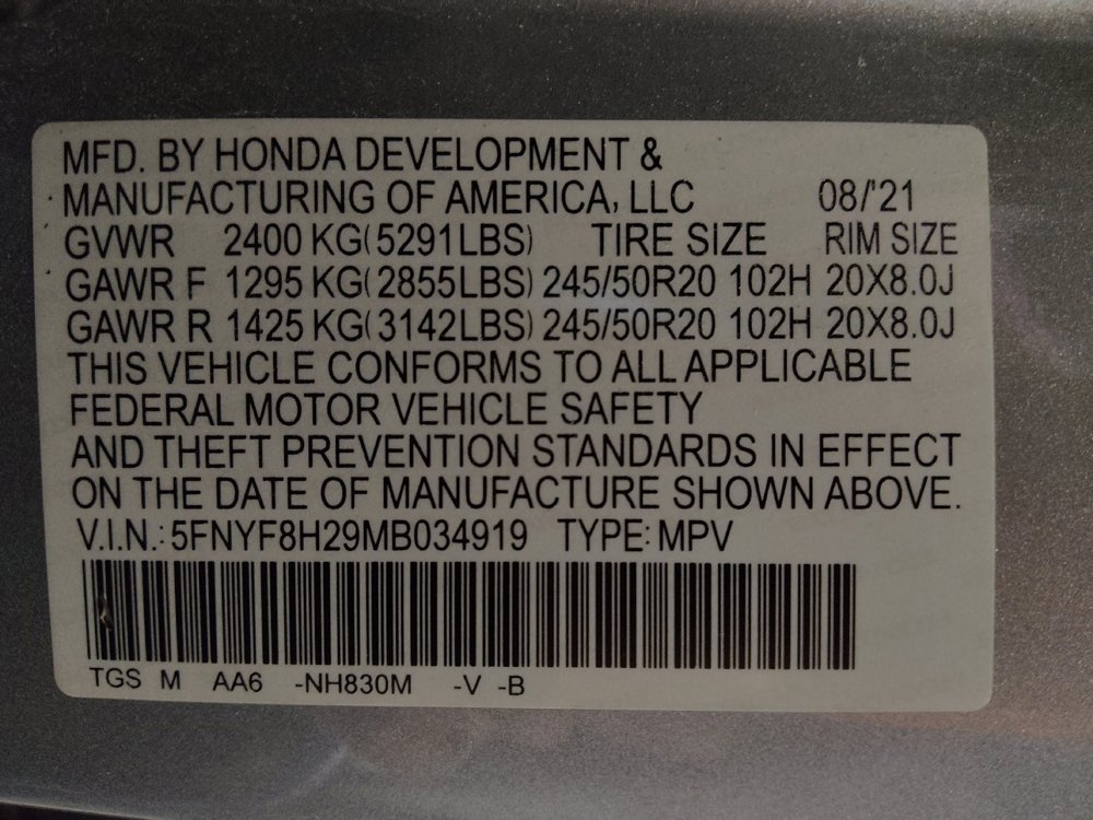 Used 2021 Honda Passport Sport image 33