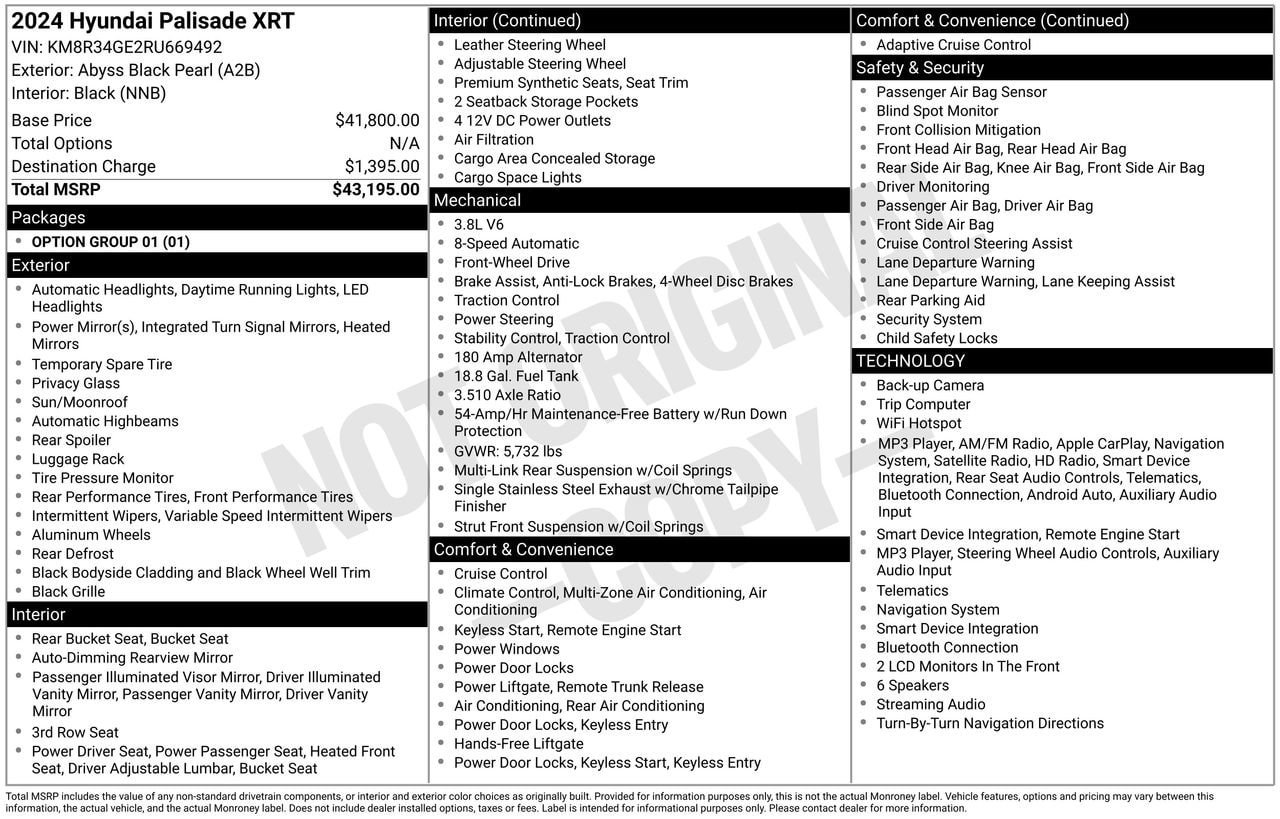 Used 2024 Hyundai Palisade XRT FWD image 31