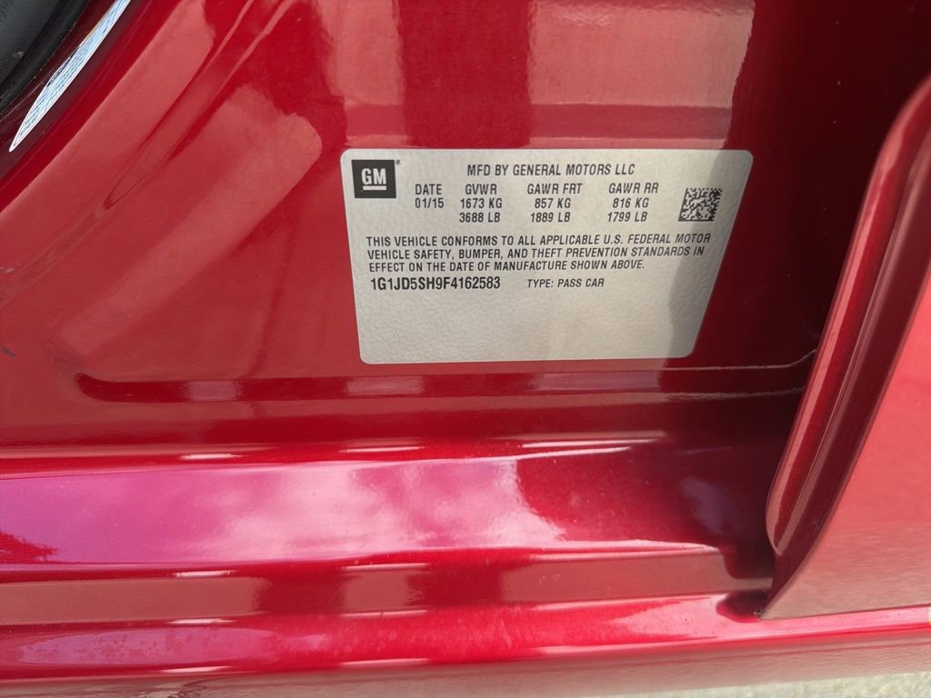 Used 2015 Chevrolet Sonic LT w/ Wheels and Fog Lamp Package image 49