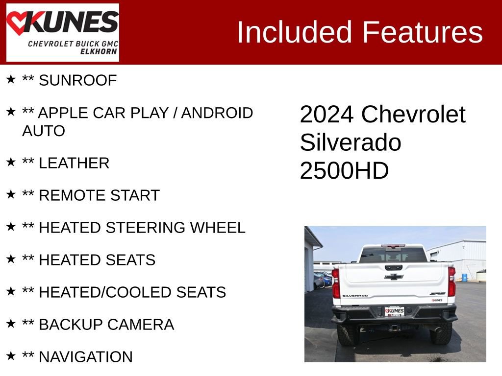 Used 2024 Chevrolet Silverado 2500 ZR2 w/ Technology Package AWD/4WD video 2