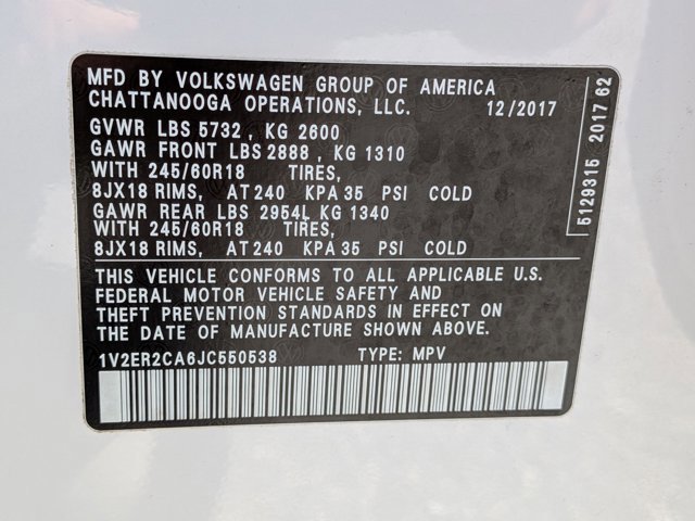 Used 2018 Volkswagen Atlas SEL FWD image 25