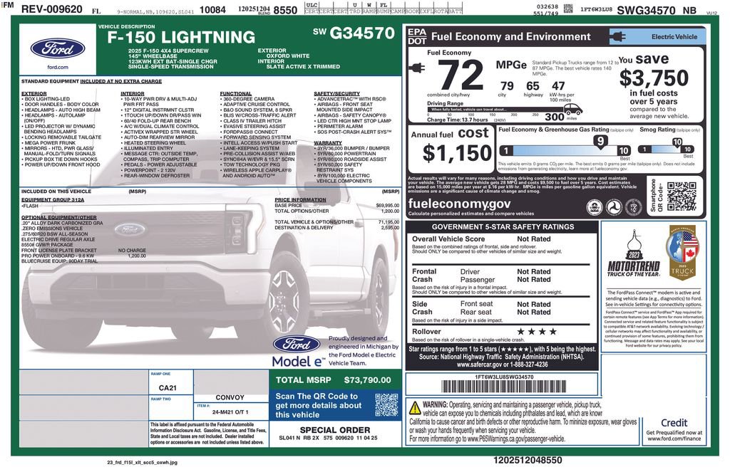 New 2025 Ford F150 Lightning Flash image 8
