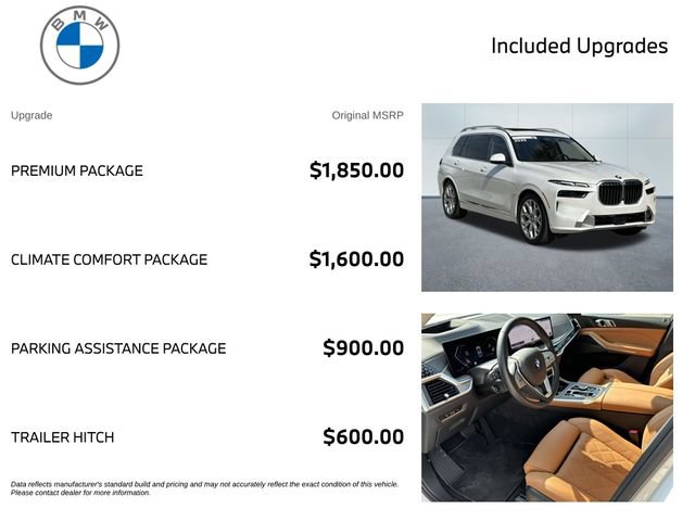 Used 2025 BMW X7 xDrive40i w/ Premium Package AWD/4WD image 3