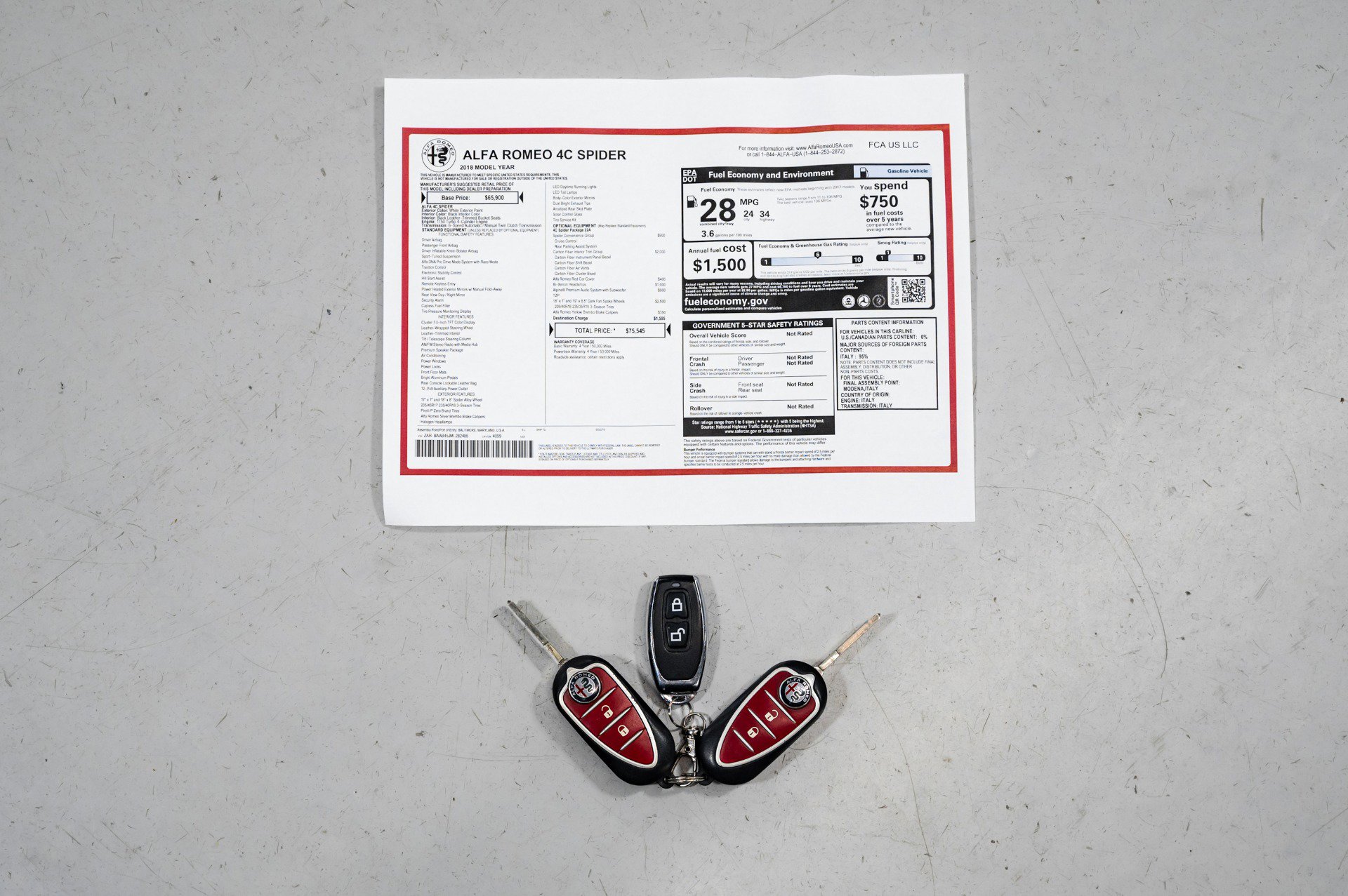 Used 2018 Alfa Romeo 4C Spider RWD image 39