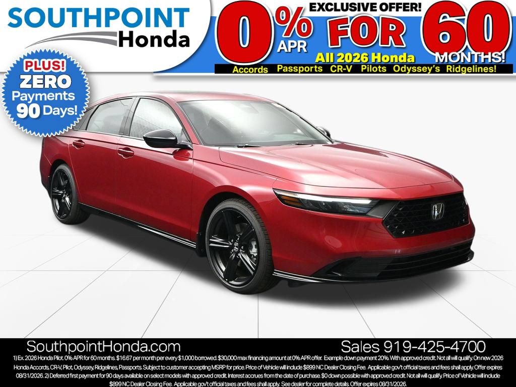 New 2026 Honda Accord Sport