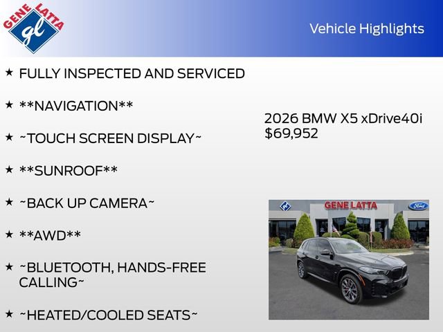 Used 2026 BMW X5 xDrive40i AWD/4WD image 35