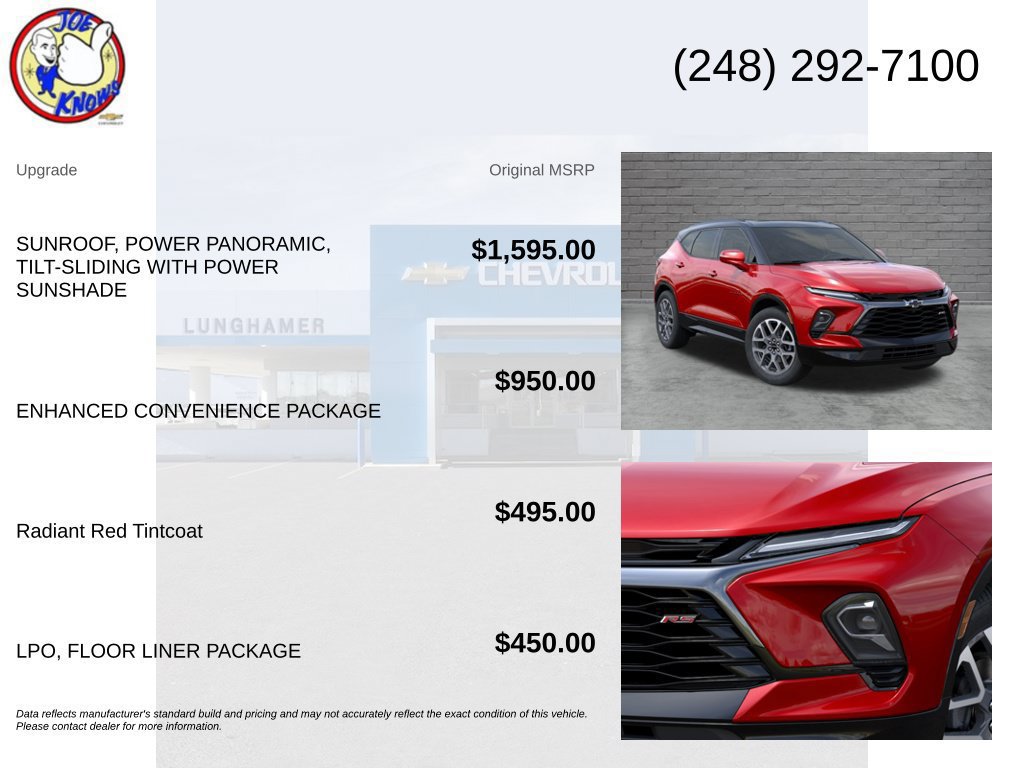 New 2026 Chevrolet Blazer RS w/ Enhanced Convenience Package AWD/4WD image 5