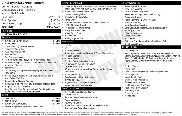 Used 2023 Hyundai Venue Limited FWD image 36