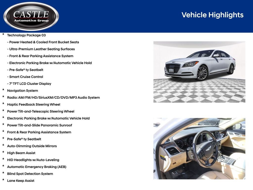 Used 2015 Hyundai Genesis 3.8 w/ Option Group 03 image 7