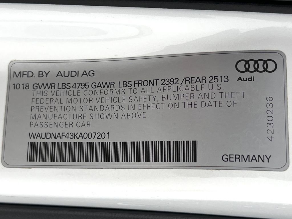 Used 2019 Audi A4 2.0T Premium w/ Convenience Package image 22